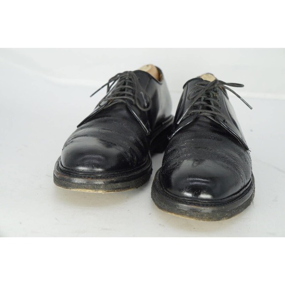 Alden Shoes Alden Restoration Black Leather Derby Plain Toe 9 Ac With Shoe Trees Poshmark